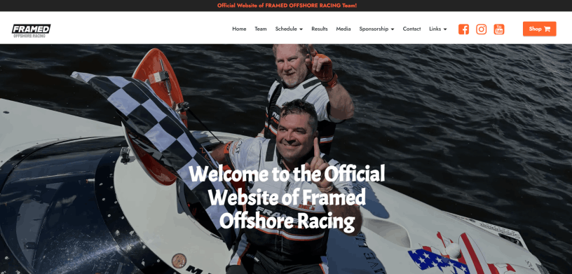 FRAMED OFSHORE RACING